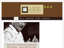 Tablet Screenshot of landmarkbooksellers.com